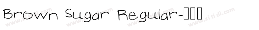 Brown Sugar Regular字体转换